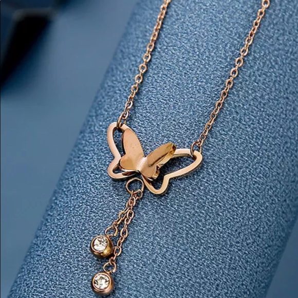 gem jewelry Jewelry - Gold two tone simple chain choker necklace with heart pendant